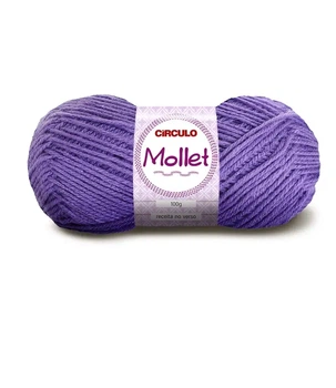 6399 MOLLET пряжа пряжа (100% акрил, 100гр, 200м), фіолетовий/бузковий