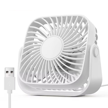 Вентилятор TOPK K52 USB, 8.5cm, 3 швидкості, USB 5V 1m, 5W, 360град. white