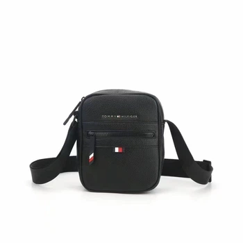 Мессенджер сумка через плечо Tommy Hilfiger мужская черного цвета Tom-10