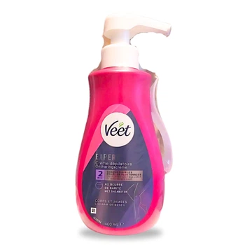 Женский крем Veet для депиляции волос на ногах, руках, теле и линии бикини с дозатором и лопаткой в наборе 400 мл. Veet Expert