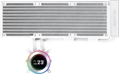Система рідинного охолодження Lian Li HydroShift II LCD-C 360 FANLESS White (G89.GHS2LCD36W.00)