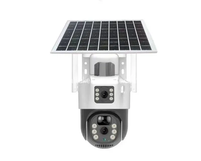 Камера працює через 4G з двома лінзами V36-4G SOLAR вулична