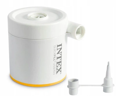 Электрический насос Intex для накачивания и сдувания USB-зарядка/Powerbank 2 насадки (IND-66616)