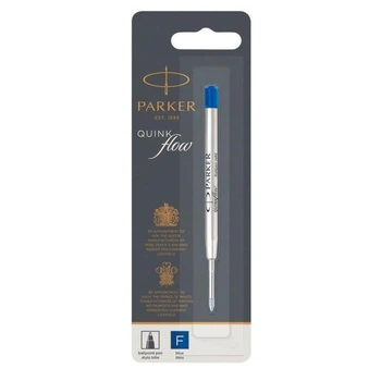 Стержень Parker QuinkFlow шариковый синий F (в блистере)