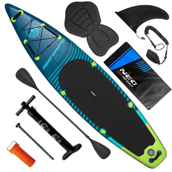 Nadmuchiwana deska SUP Neo Sport Reefbreak 350 x 81 x 15 cm z wiosłem, pompką i torbą do przechowywania 170300 (5903890626945)
