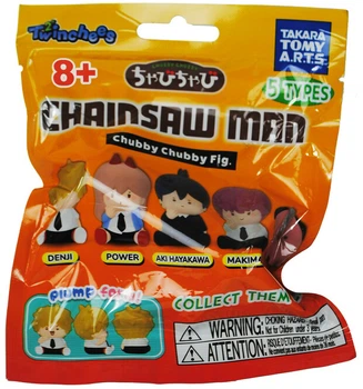 Коллекционная пушистая фигурка-сюрприз Tomy Chainsaw Man Twinchees (810059731400)