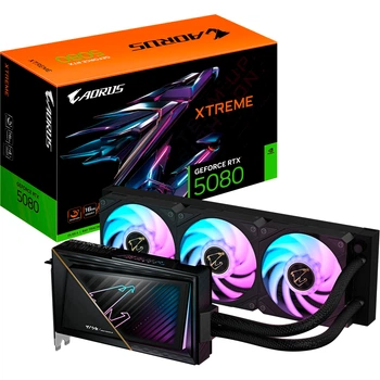 Відеокарта AORUS GeForce RTX 5080 XTREME WATERFORCE 16GB (GV-N5080AORUSX W-16GD) EU [127135]