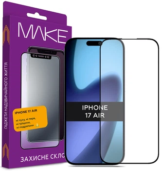 Захисне скло MAKE для Apple iPhone Air Black (MGF-AI17A)