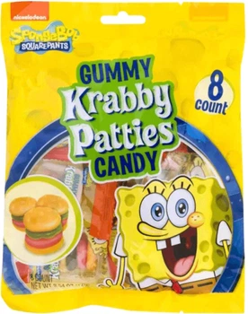 Жувальні цукерки BIP Spongebob Burger Gummies Bag 168 г (8714786309975)