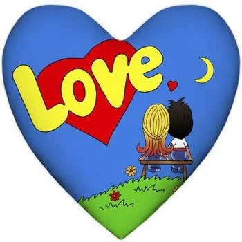 Подушка серце Love, синя (4PS_17LV001) TM Presentville