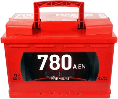 Автомобильный аккумулятор Maxion Premium 80 Ач 780 A R+ (5806704209)