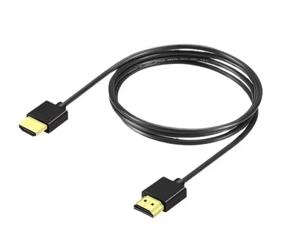 Кабель HDMI Slim, 2K 144Hz (4K 60Hz) Тонкий (3.2mm), 3m (300cm) Black
