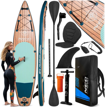 Надувна SUP дошка для САП серфінгу Neo Sport 350 см, до 160 кг (170304) (5903890626983)