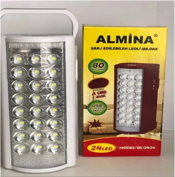 Ліхтар акумуляторний LED Almina 2606L 24 LED висока яскравість до 10 годин роботи