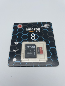 Карта памяти micro SD AMAZON PRO 8GB class 10 с адаптером скорость чтения до 80 МБ/с скорость записи до 10 МБ/с
