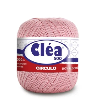 3227 CLEA 500 пряжа (100% мерс.бавовна, 76гр. 500м. ), рожевий