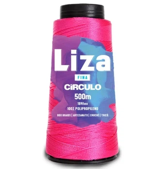 3182 LIZA THIN (FINA) пряжа 100% поліпропілен . 500 м . 92 г, рожевий
