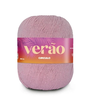 3526 VERAO пряжа (50% бавовна, 50%поліестер, 150гр. 406м. ), рожевий