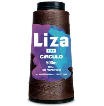 7217 LIZA THIN (FINA) пряжа 100% поліпропілен . 500 м . 92 г, коричневий