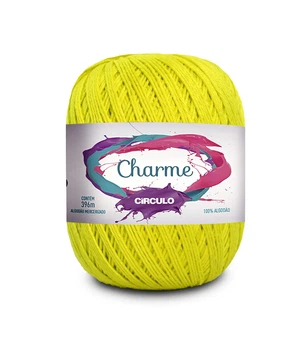 1779 CHARME пряжа (100% мерс.бавовна, 150гр. 396м. ), салатовий