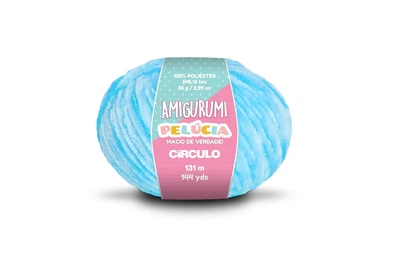 2194 AMIGURUMI PELUCIA пряжа (100% поліестер, 85гр. 131м. ), блакитний