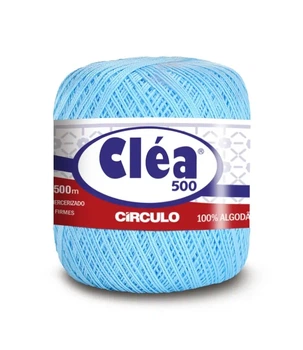 2151 CLEA 500 пряжа (100% мерс.бавовна, 76гр. 500м. ), блакитний