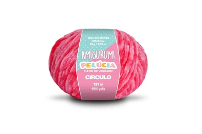 3583 AMIGURUMI PELUCIA пряжа (100% поліестер, 85гр. 131м. ), рожевий
