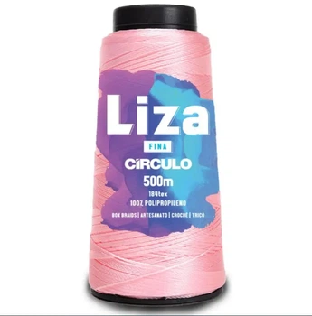 3085 LIZA THIN (FINA) пряжа 100% поліпропілен . 500 м . 92 г, світло-рожевий