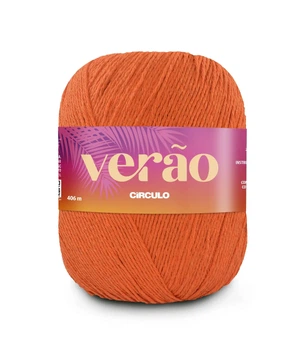 4445 VERAO пряжа (50% бавовна, 50%поліестер, 150гр. 406м. ), жовтогарячий