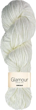 8001 GLAMOUR пряжа 100г, білий
