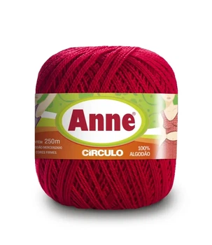 3528 ANNE пряжа (100%мерс.бавовна, 74гр. 250м), бордовий