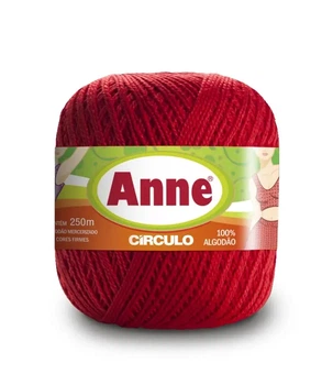 3583 ANNE пряжа (100%мерс.бавовна, 74гр. 250м), бордовий