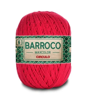 3635 BARROCO MAXCOLOR 6 пряжа (100% бавовна, 200гр. 226м), червоний