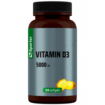 Вітамін Д3 Холекальциферол Sporter Vitamin D3 5000 ME 120 капс