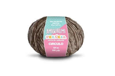 7541 AMIGURUMI PELUCIA пряжа (100% поліестер, 85гр. 131м. ), коричневий