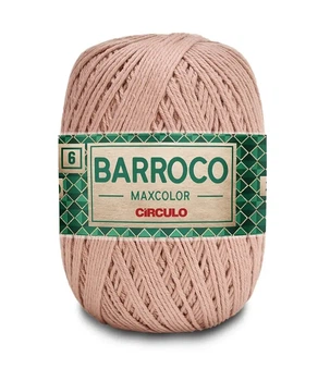 7727 BARROCO MAXCOLOR 6 пряжа (100% бавовна, 200гр. 226м.), молочний
