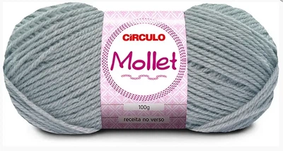8088 MOLLET пряжа пряжа (100% акрил, 100гр, 200м,), сірий