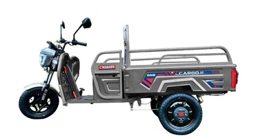 Вантажний електроскутер триколісний Crosser Cargo 12" (1000W 60V, 32Ah) - Сірий