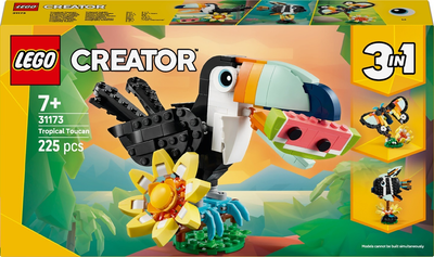 Zestaw klocków LEGO Creator Dzikie zwierzęta: Tropikalny tukan 225 elementów 31173 (5702017879956)