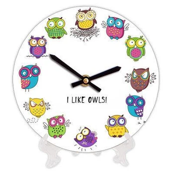 Часы настенные круглые, 18 см I like owls! (CH18_P_15S161) TM Presentville