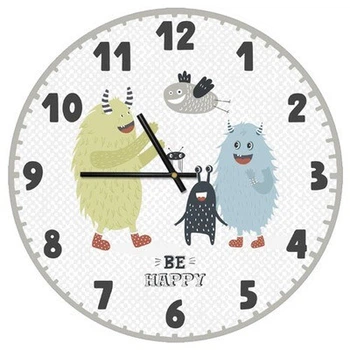 Часы настенные круглые, 36 см Be happy (CHR_P_20A006) TM Presentville