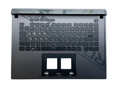 Верхняя часть корпуса с клавиатурой (топкейс) для ноутбука Asus ROG Strix G16 G614JI, G614JV, G614JZ, G614JU, G614JJ [4-Zone ver.] [ID: 2848569941]