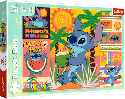 Пазл Trefl Lilo & Stitch Канікули зі Стічем 500 елементів 37483 (5900511374834)