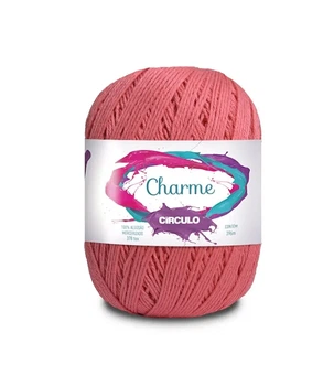 3048 CHARME пряжа (100% мерс.бавовна, 150гр. 396м. ), рожевий