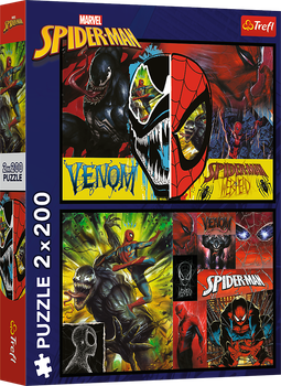 Пазли Trefl Marvel Spider-man Людина-павук день і ніч 2х200 елементів 13314 (5900511133141)