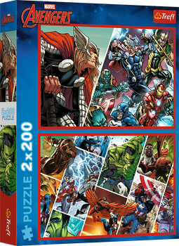 Пазли Trefl Marvel The Avengers Захисники світу 2х200 елементів 13318 (5900511133189)