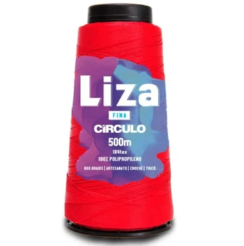 3559 LIZA THIN (FINA) пряжа 100% поліпропілен . 500 м . 92 г, червоний