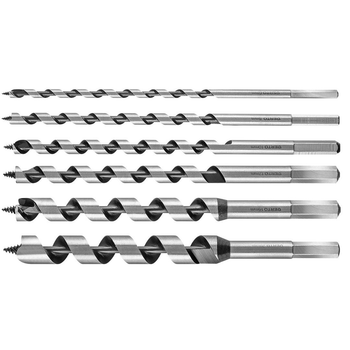 Zestaw wierteł spiralnych do drewna Verto 230 mm 6 szt. 60H800 (5902062507631)