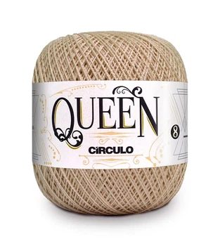 8176 QUEEN 8 пряжа (100% єгіпет.бавовна, 100гр. 678м. ), бежевий