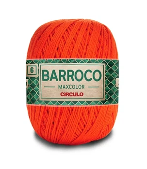 4676 BARROCO MAXCOLOR 6 пряжа (100% бавовна, 200гр. 226м.), жовтогарячий